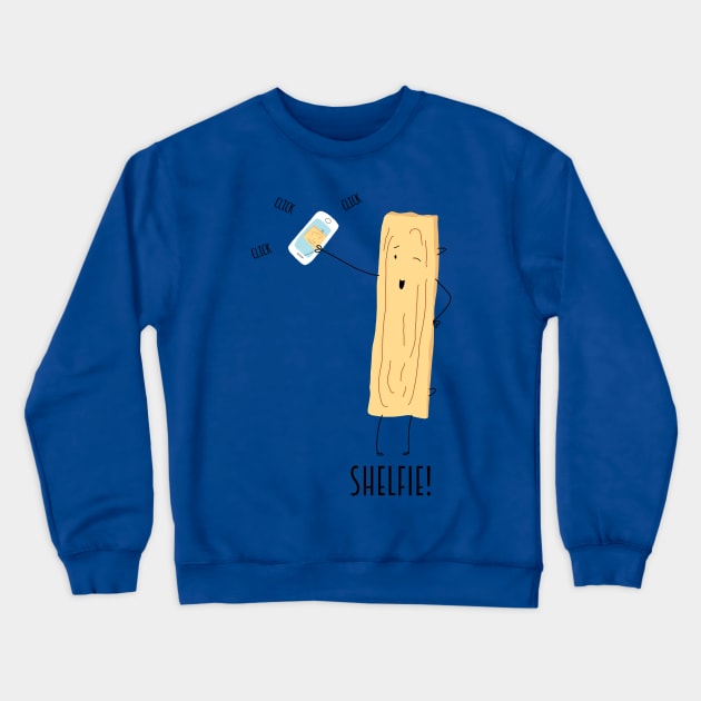 Shelfie Crewneck Sweatshirt by coryreid_illustration